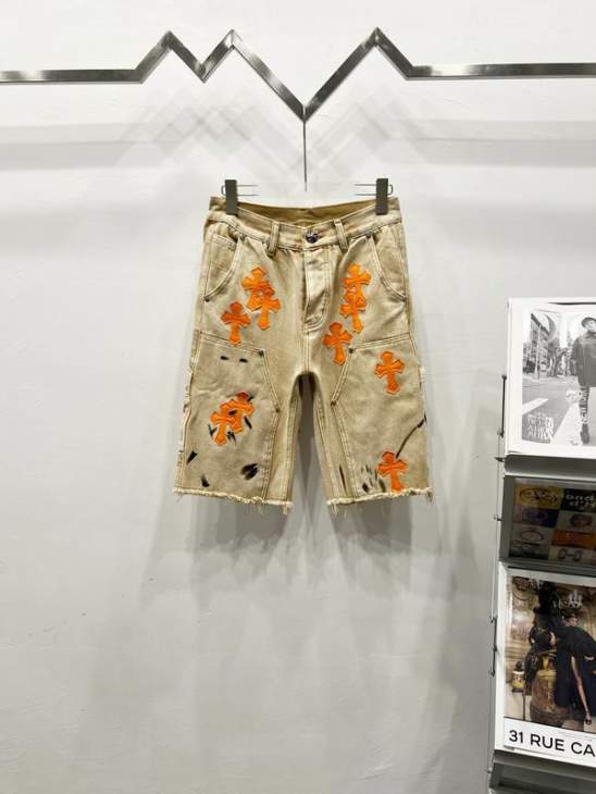 Picture of Chrome Hearts Jeans Short _SKUChromeHeartssz28-34aztxA7728883